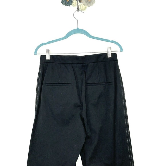 Vince Women’s Casual Cropped Flare Pants Size 6 High Rise Wide Leg Black - Picture 5 of 9